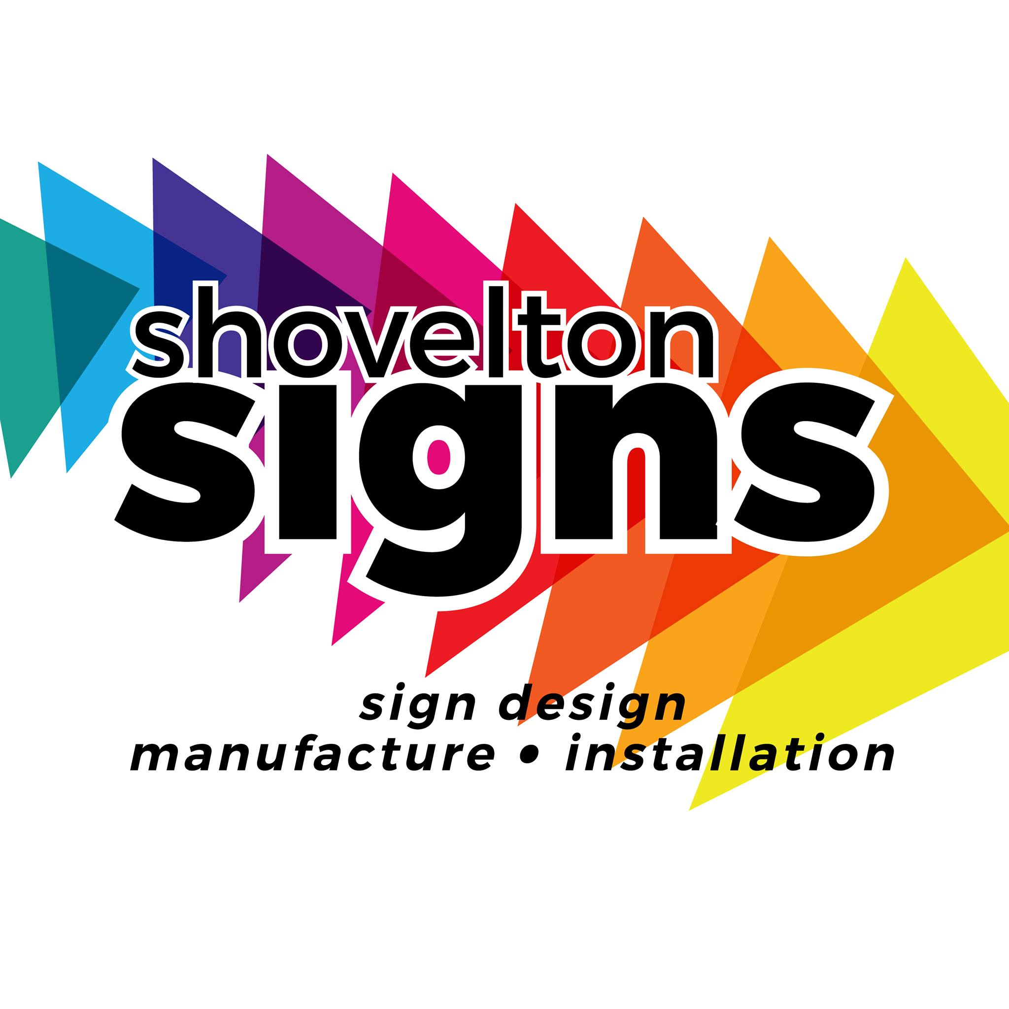 Shovelton Signs - 8m long stretch banner mounted on frame in 2 pieces ...