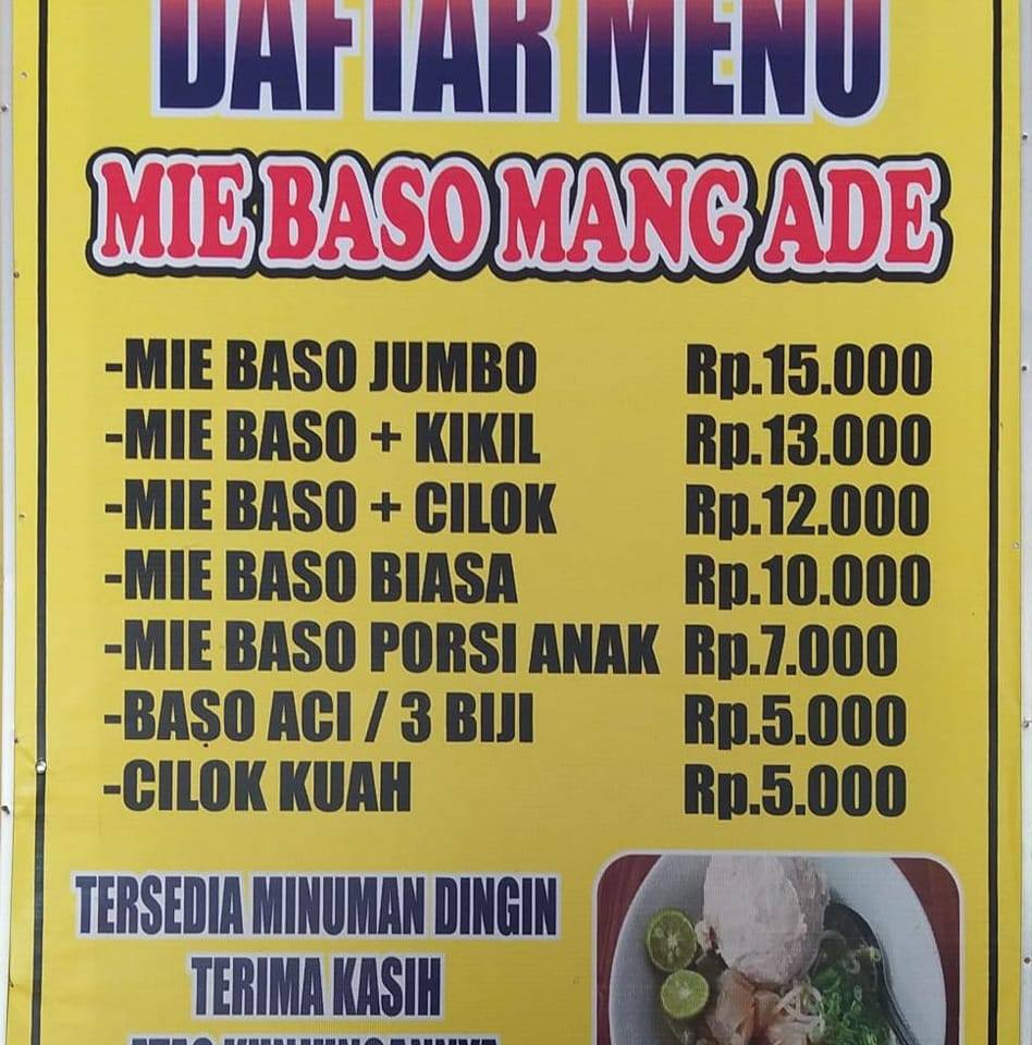 Mie Baso Mang Ade | Cibeureum