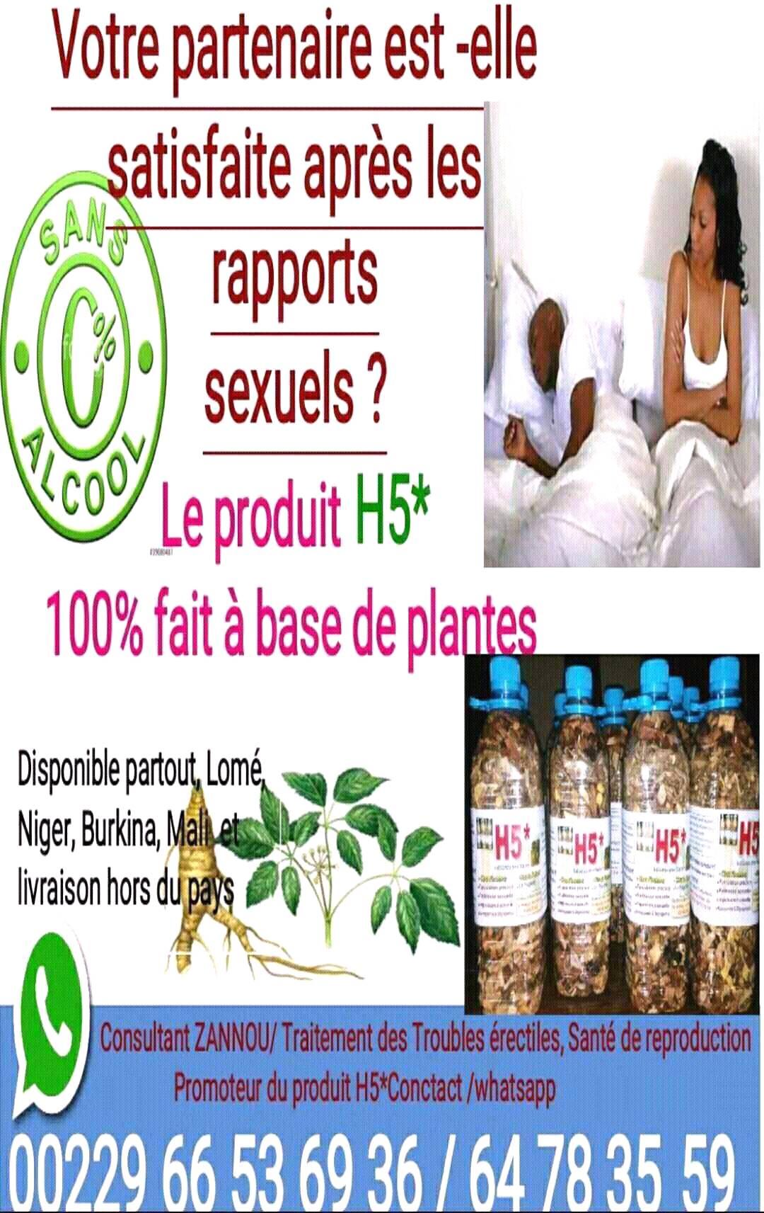 Traitement Naturel Pour Faiblesse Sexuelle Et Hémorroïdes – 50 Doses – Gingembre, Hibiscus – Neuf