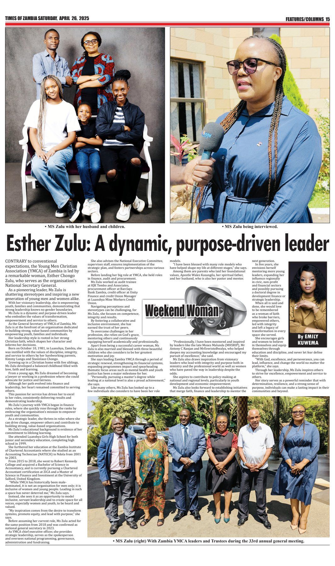 Zambia - Times of Zambia - TOZ today has featured our National General ...