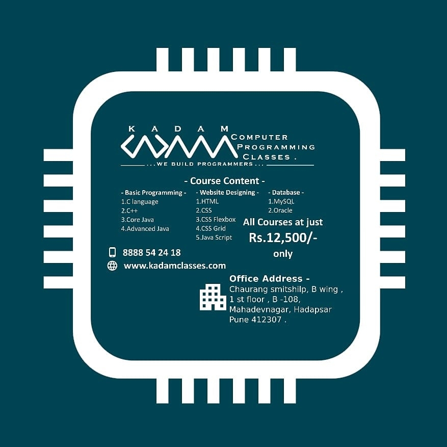 KADAM Computer Programming Classes | Pune