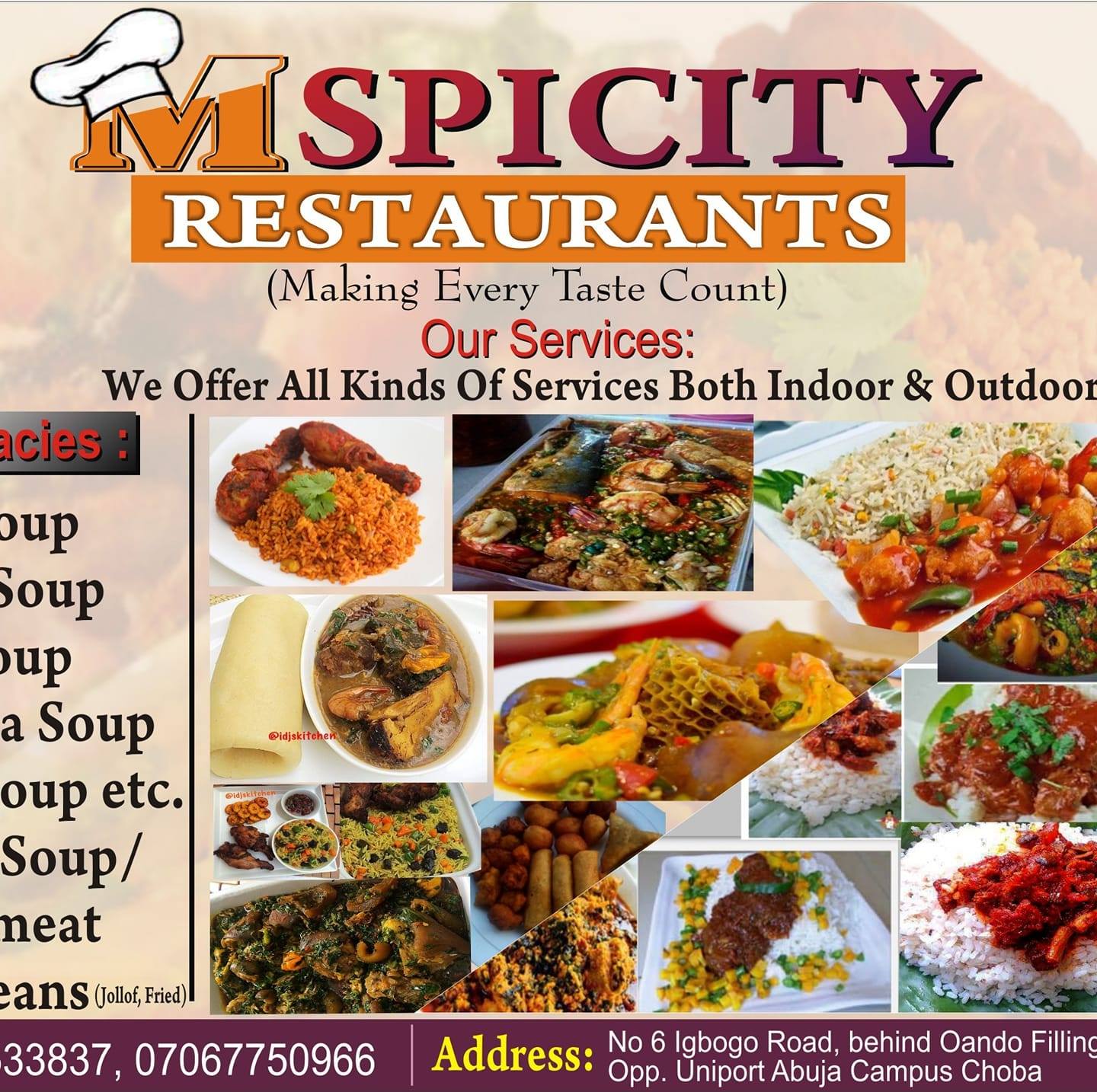 M Spicity Restaurant | Port Harcourt