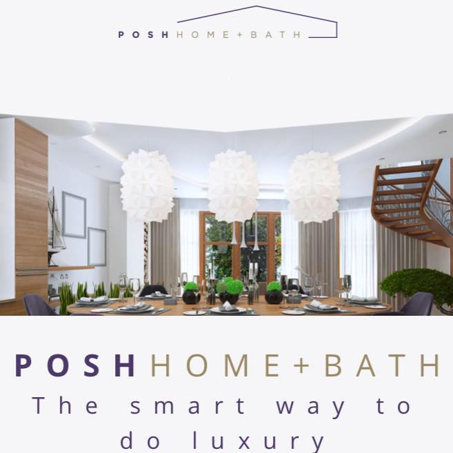 Posh HB - Powder room perfection! Bold and beautiful with a touch of ...