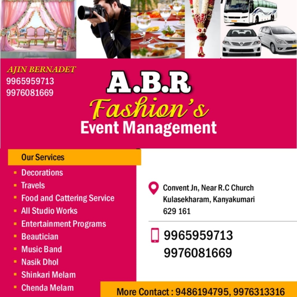 ABR Fashion Event Management | Marthandam