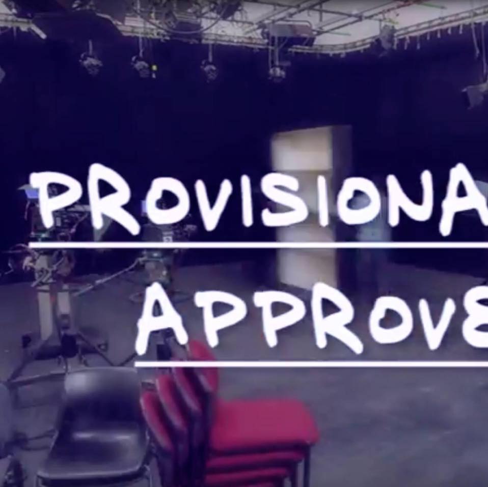 Provisionally approved.