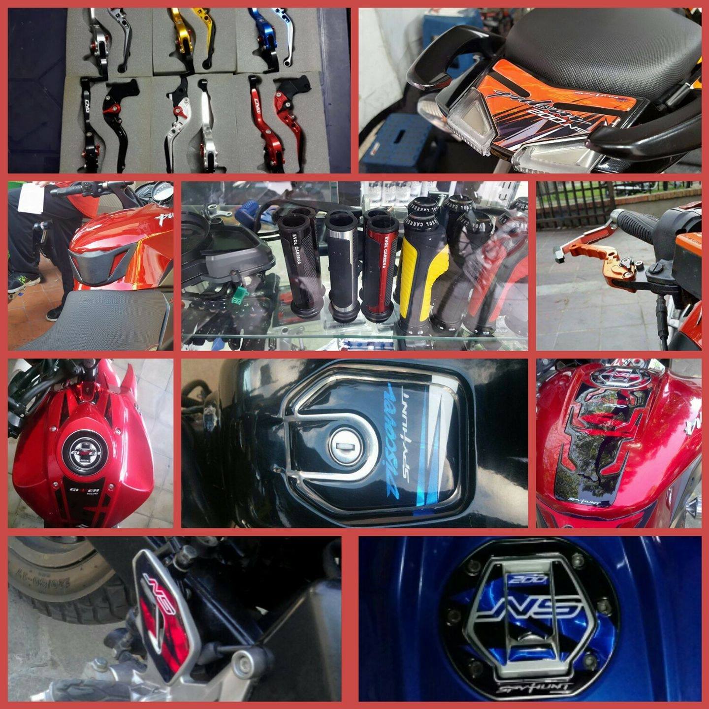 VENTA De Accesorios Y Calcomanias -Kit Racing-Moa Cafe Racer. Nicaragua.