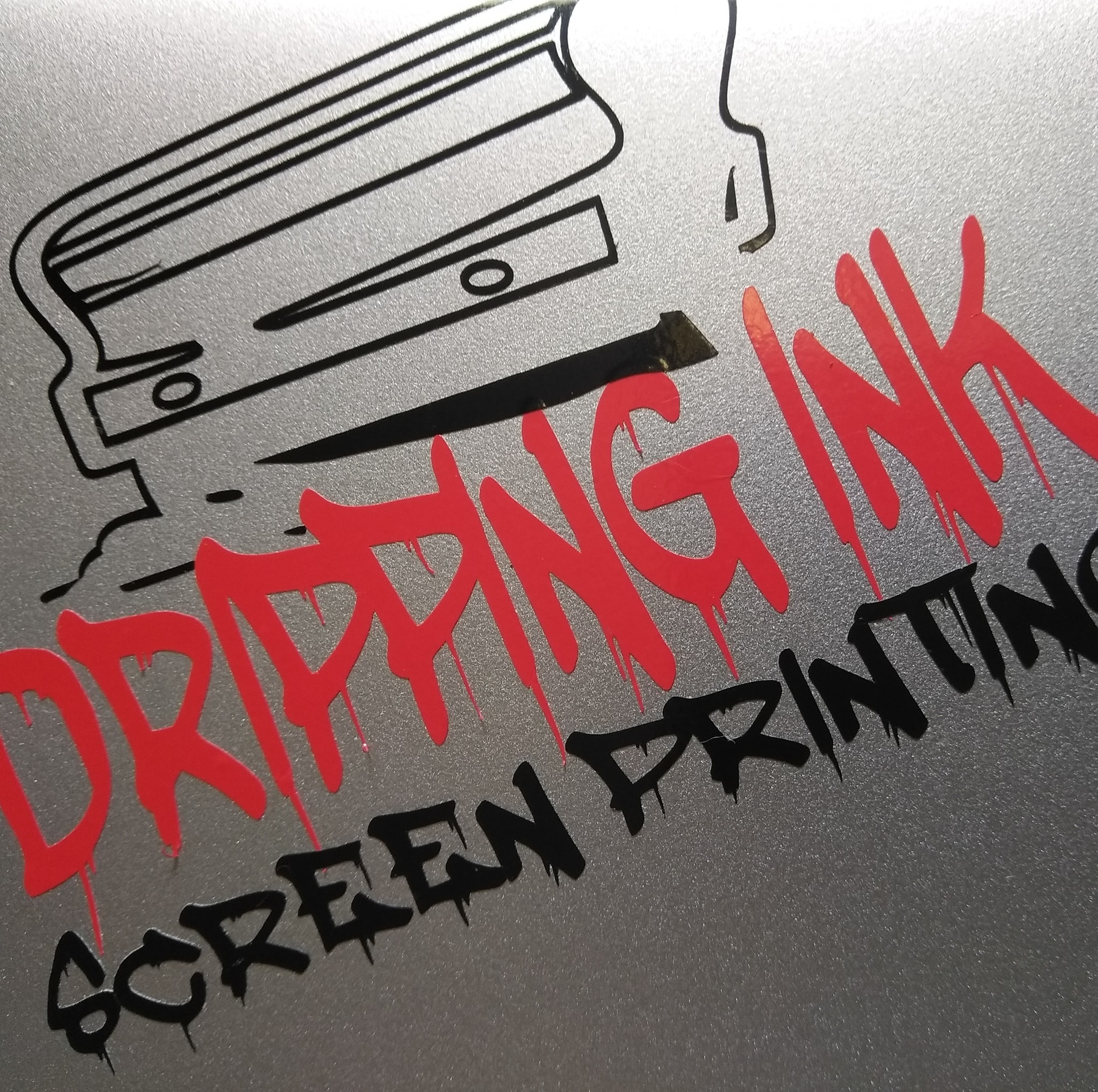 Dripping ink Screen Printing