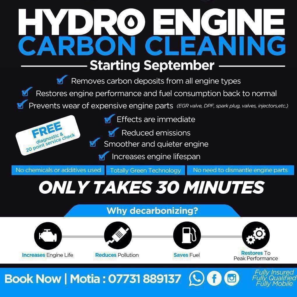 HYDRO Engine Carbon Cleaning 07731889137