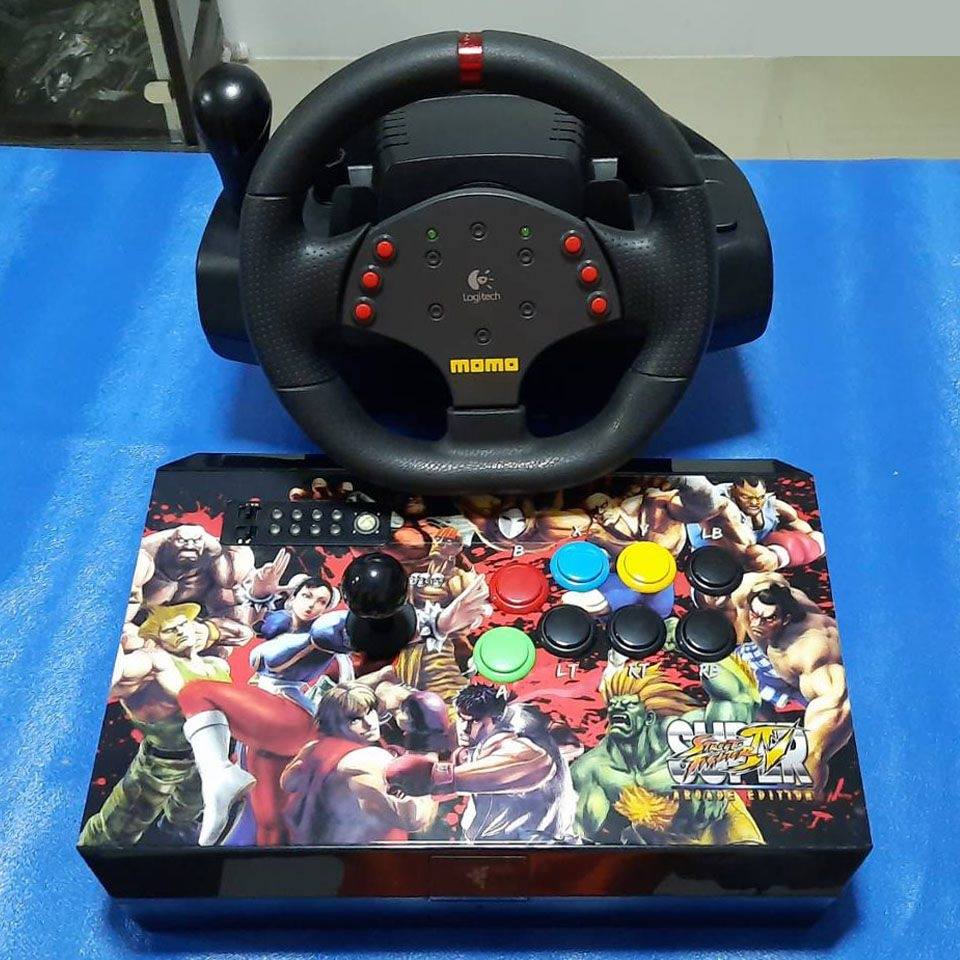จอยโยก จอยพวงมาลัยเกมขับรถ arcade stick hori racing wheel