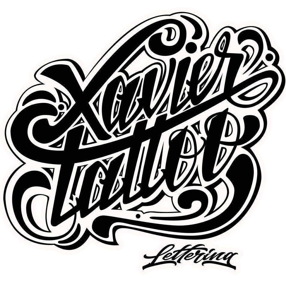 Xavier Tattoo Lettering