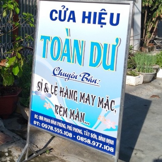 Cửa hiệu Toàn Dư - Chuyên bán sỉ, lẻ hàng may mặc, rèm màn,. | Binh Dinh