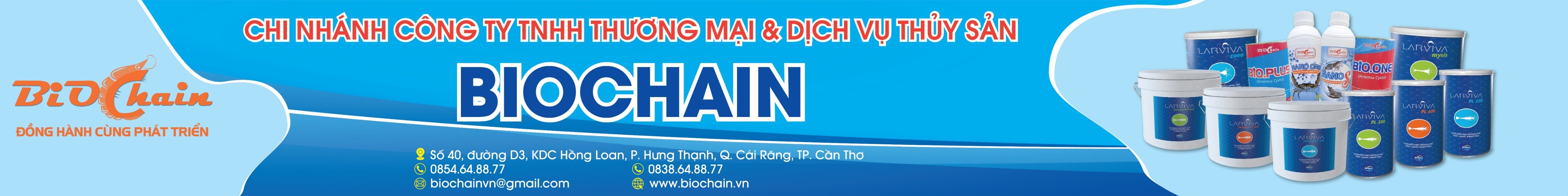 Biochain thức ăn Tôm giống, Cua giống | Can Tho