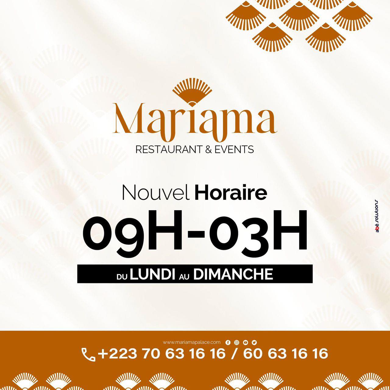 Mariama, Restaurant & Events
