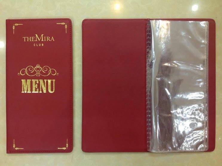Địa chỉ làm sổ menu da, cuốn menu da, bìa menu da, bìa kẹp tiền | Ho ...