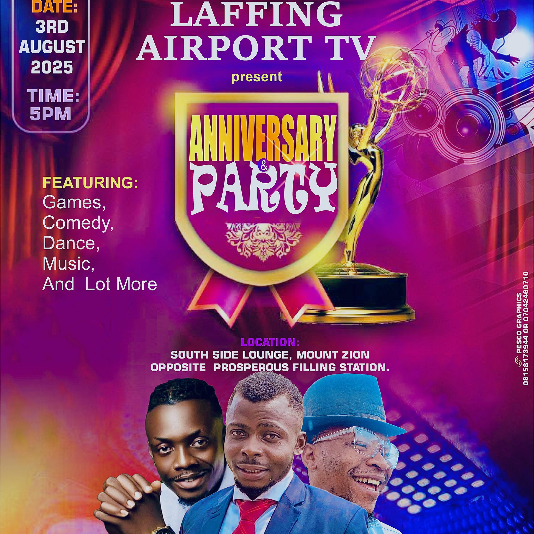 Laffing airport tv