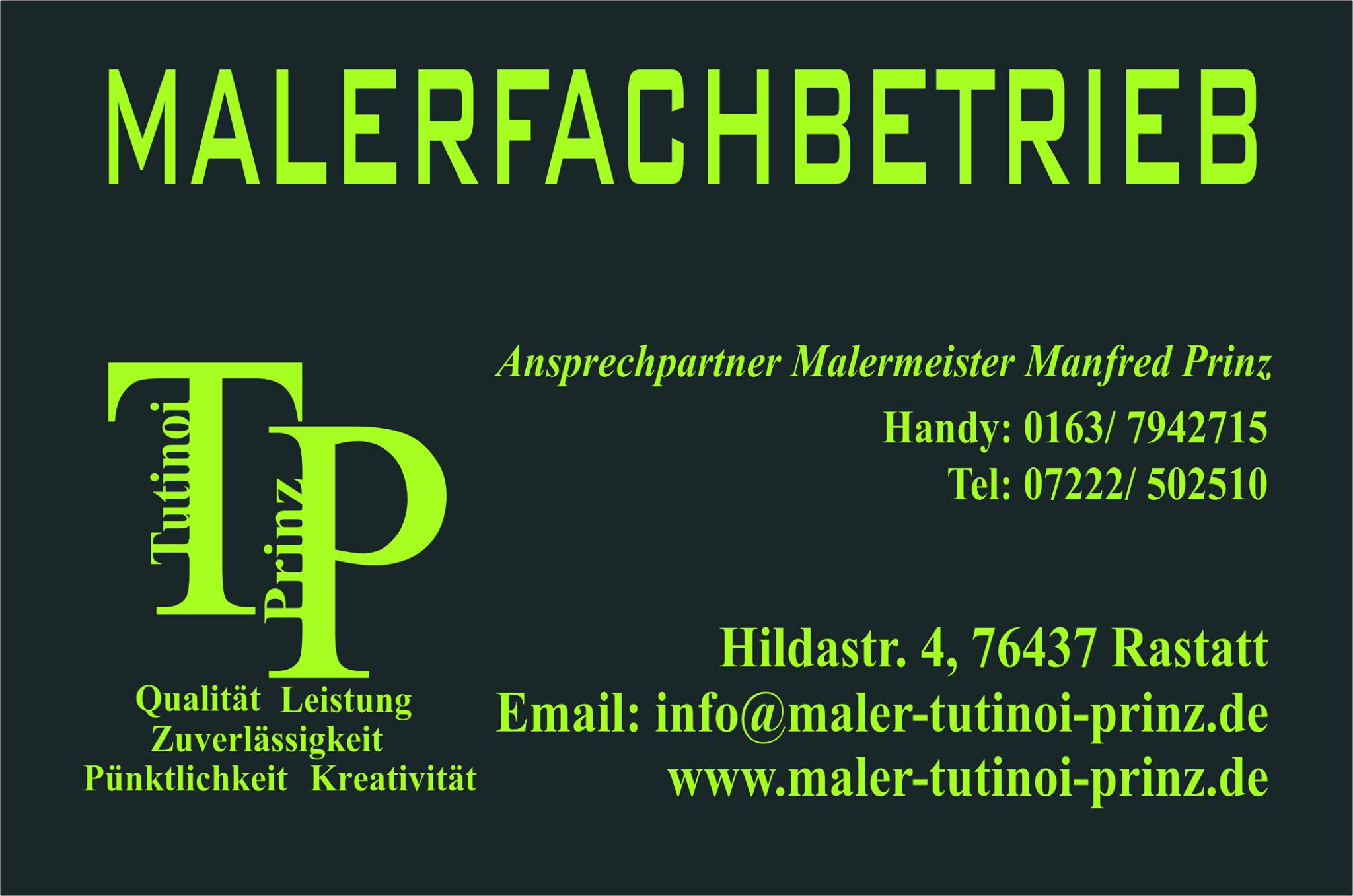 Malerfachbetrieb Manfred Prinz | Rastatt