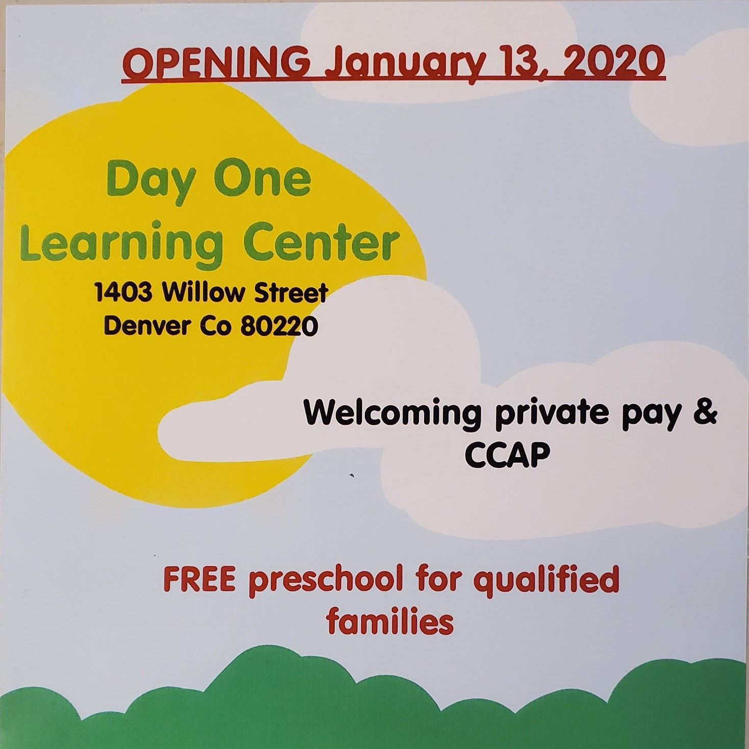 Day One Learning Center | Denver CO