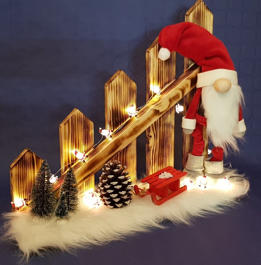 Dekoration aus Holz und Wohnaccessoires