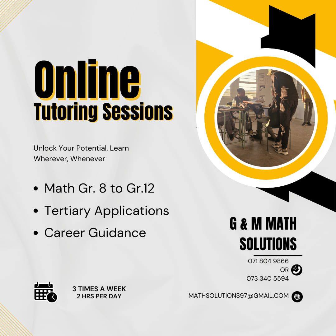 G & M Math Solutions | Johannesburg