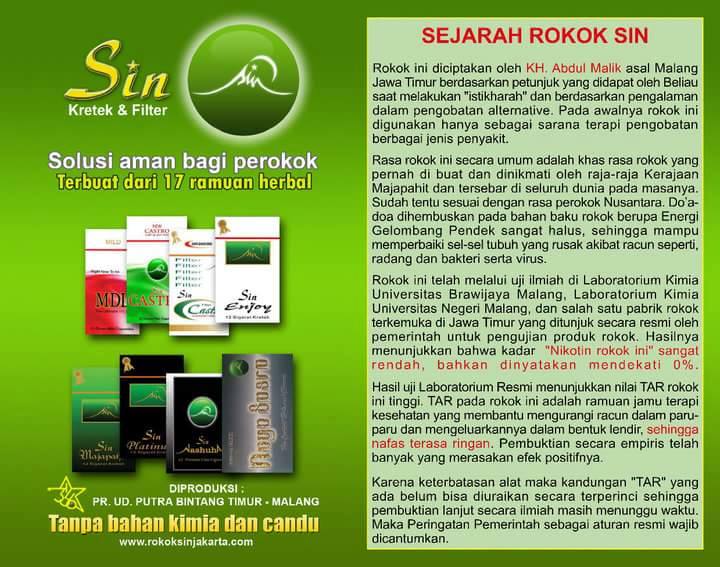 Distributor ROKOK Herbal SIN Sukabumi | Sukabumi