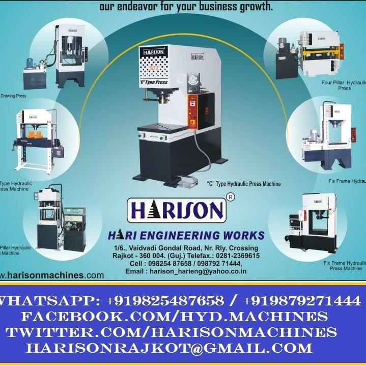 Hari Engineering Works - A hydraulic press is used for almost all ...
