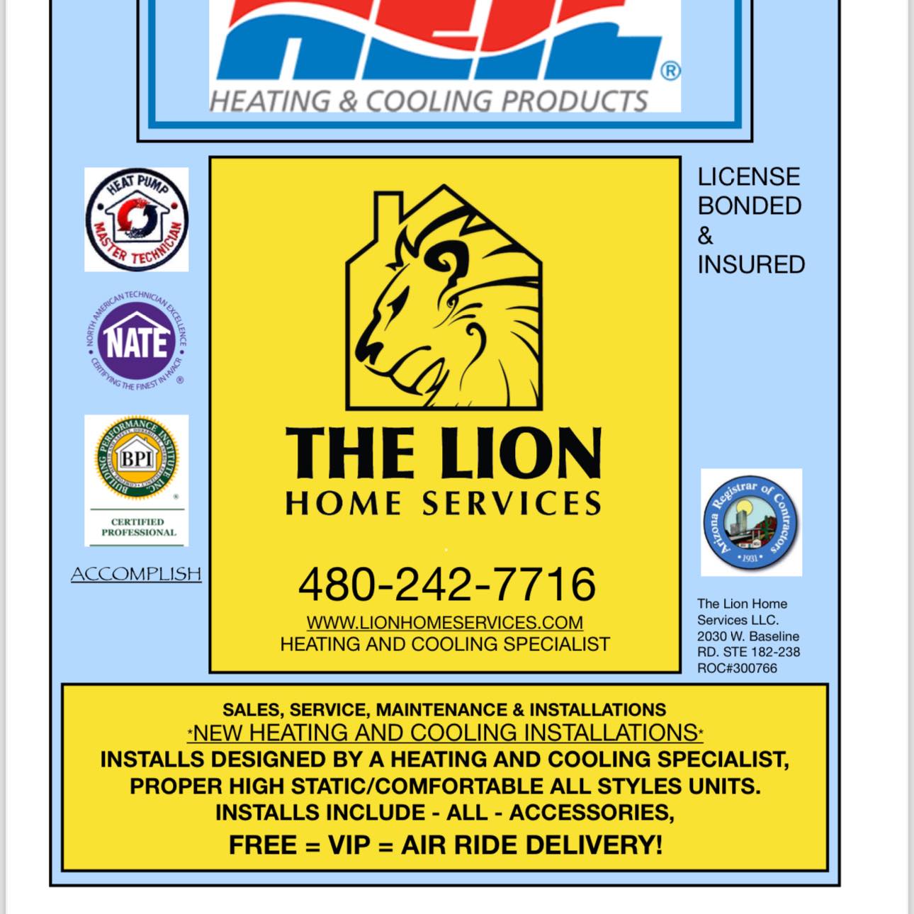 The Lion Home Services LLC Roc#300766 | Phoenix AZ