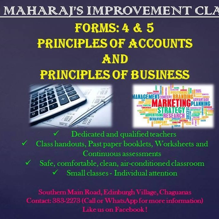 Ms. Maharaj's Improvement Classes - POA and POB