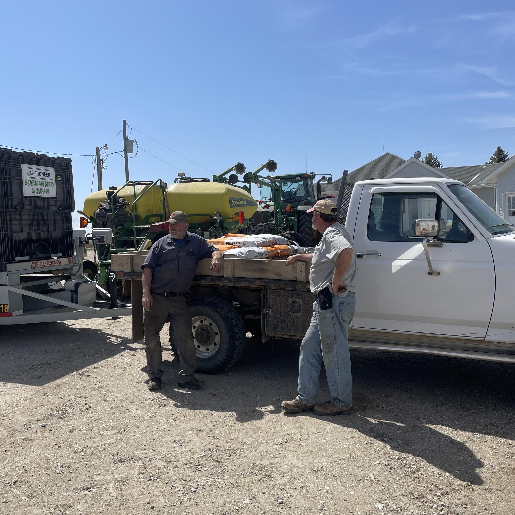 The corn is rolling into the bin | Meis Farms
