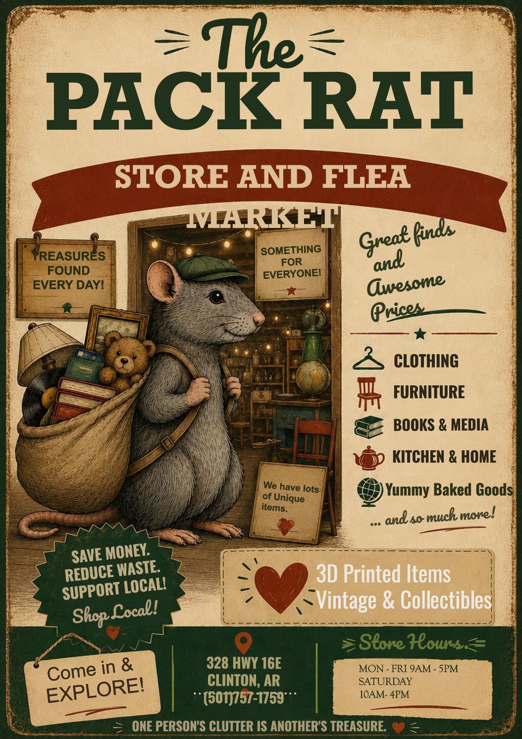 The Pack Rat Store | Clinton AR