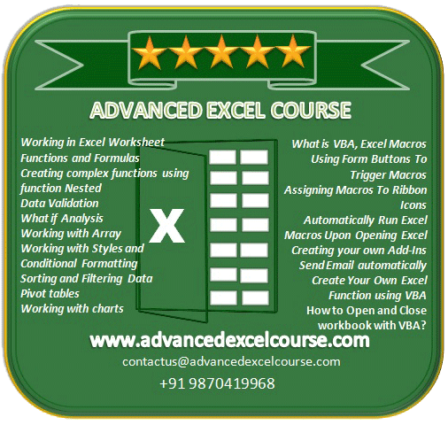 Advanced Excel Course | Mumbai