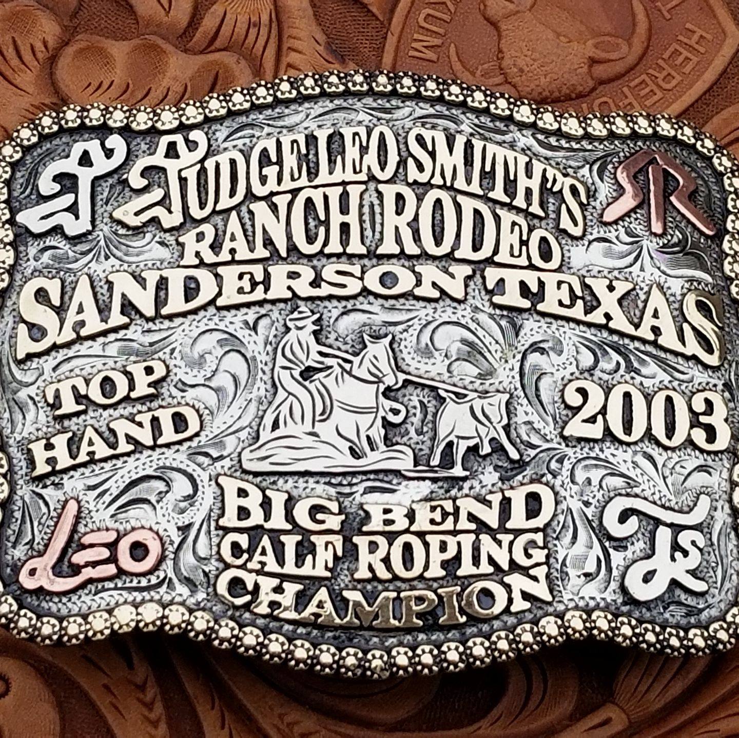 Judge Leo Smith's RODEO Buckles