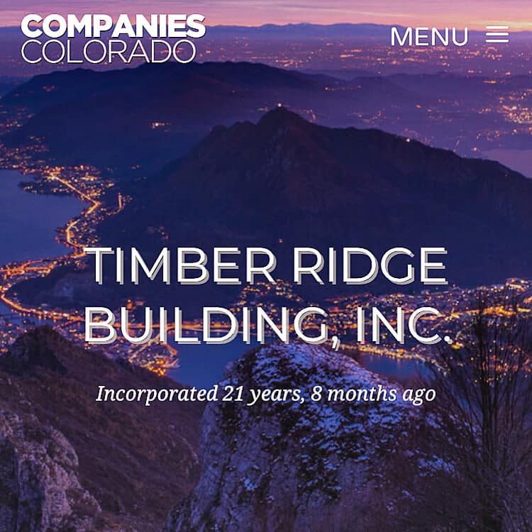 Timber Ridge Building inc. | Buena Vista CO