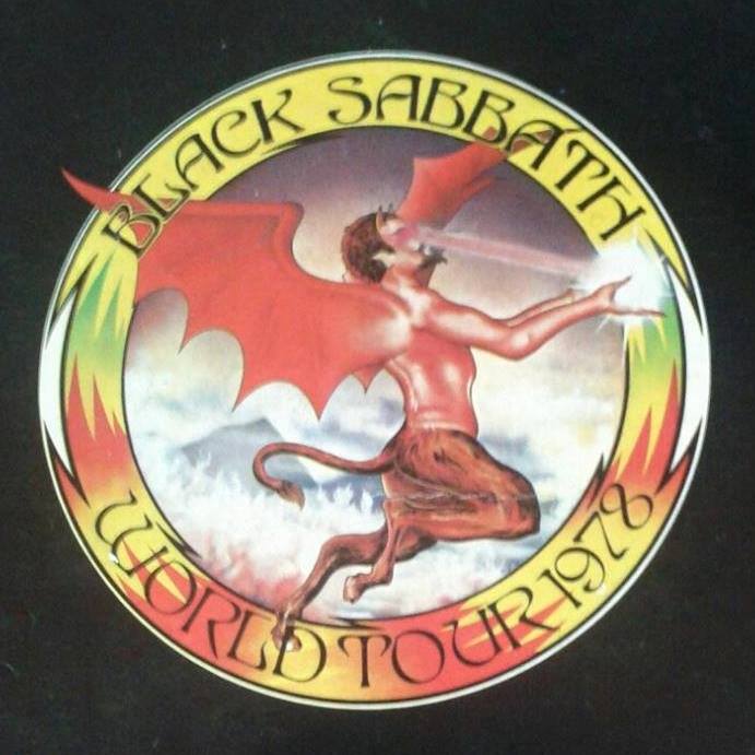 Écusson Dos Black Sabbath World Tour 1978 – Patch Officiel Grand Format 36x29 Cm – Style Rock Authentique