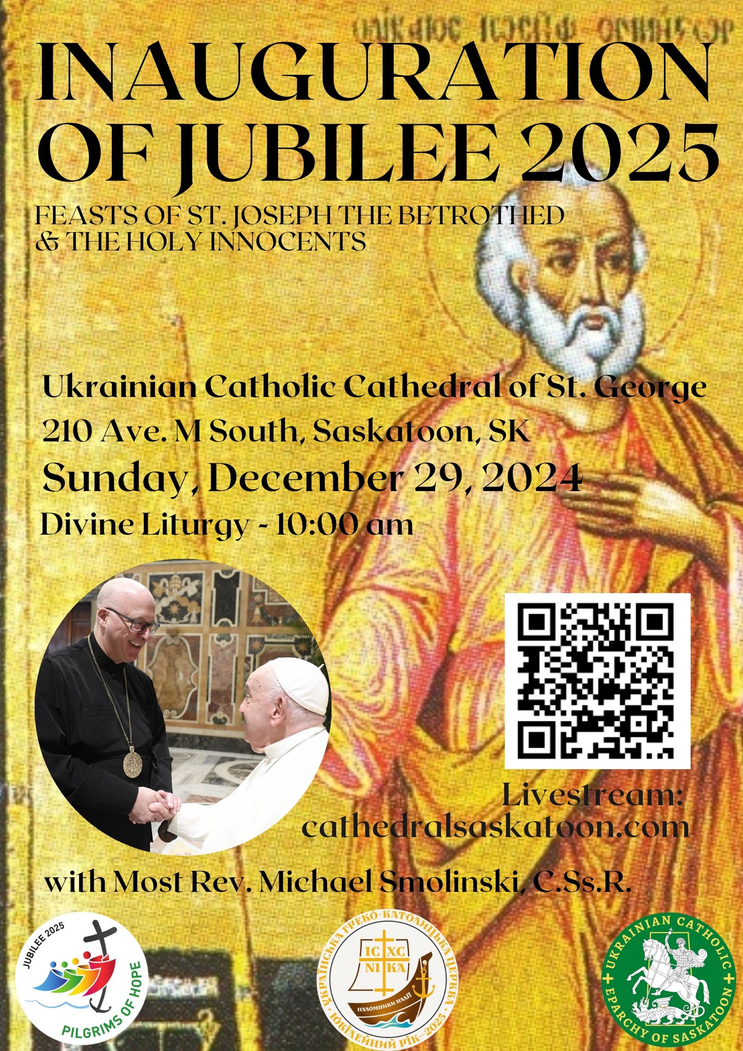 Eparchy - Join us for the Inauguration of the Jubilee Year 2025 in the ...