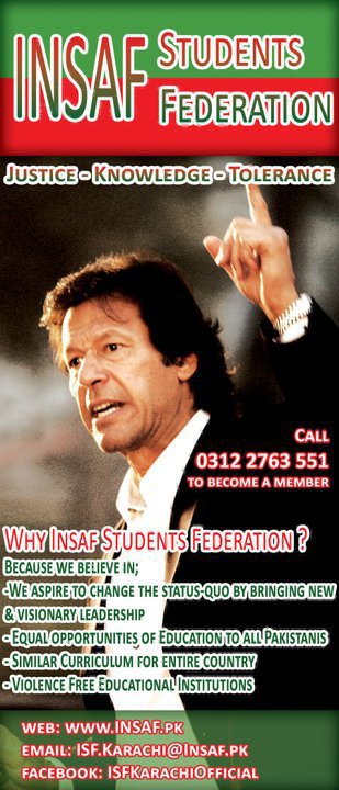 Insaf student federation (ISF)