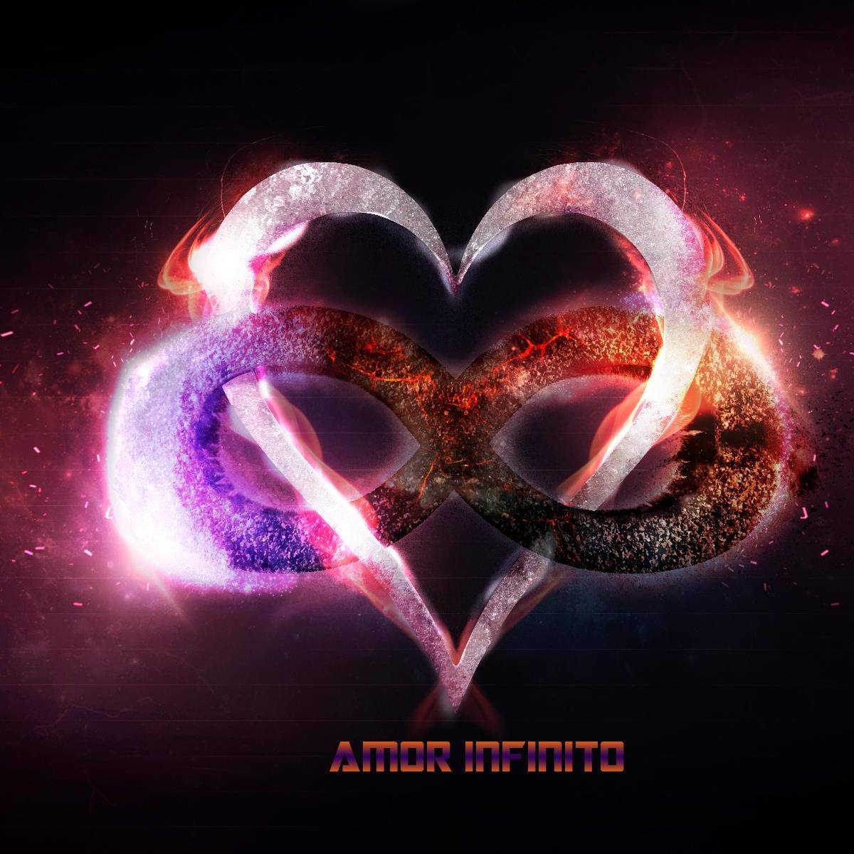 Fondo Con Símbolo De Amor Infinito Símbolo De Infinito Dorado Con