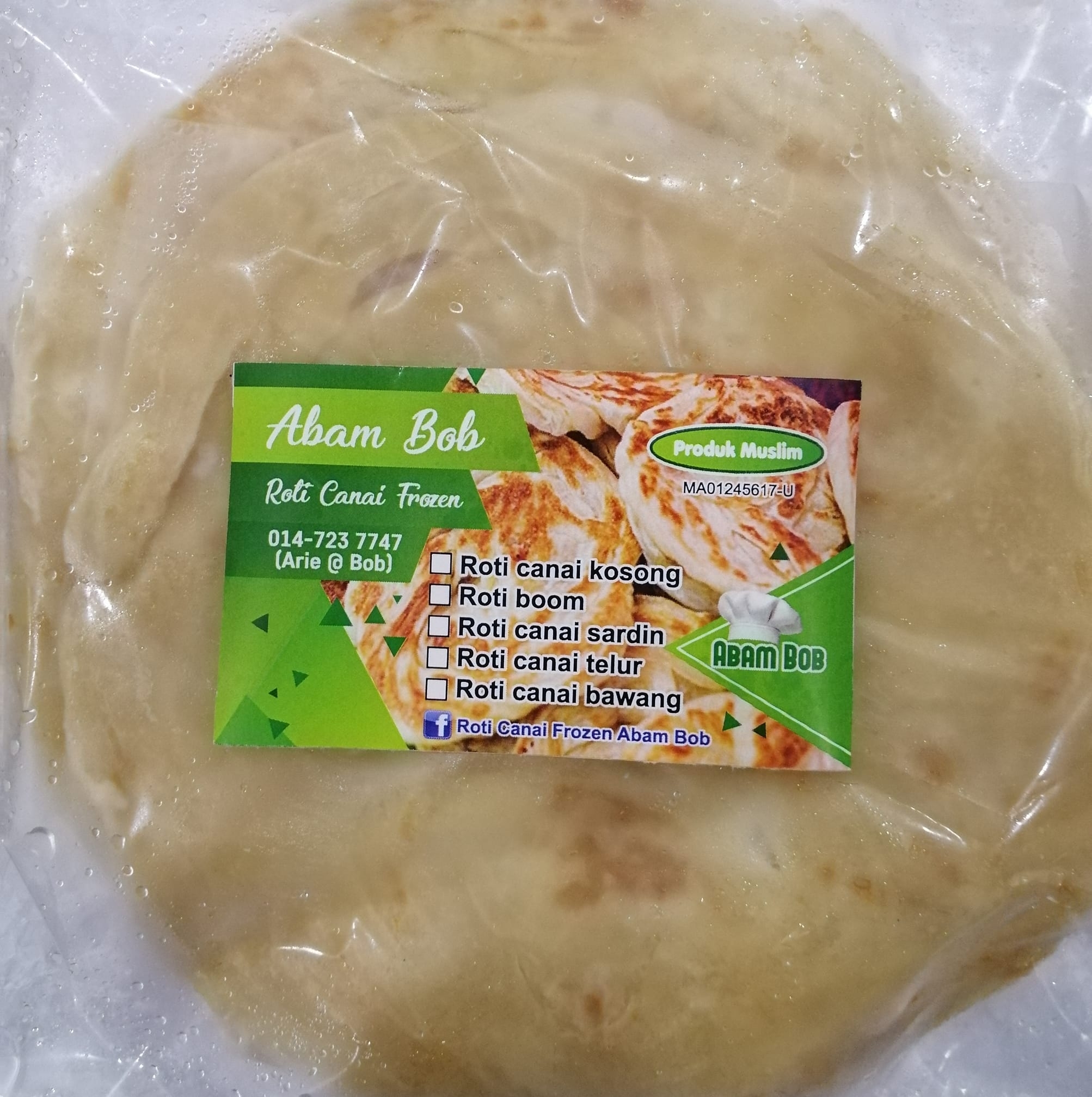 Roti Canai frozen Abam Bob