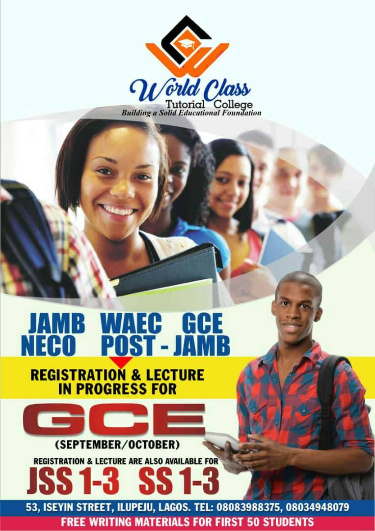 WORLD CLASS Tutorial College