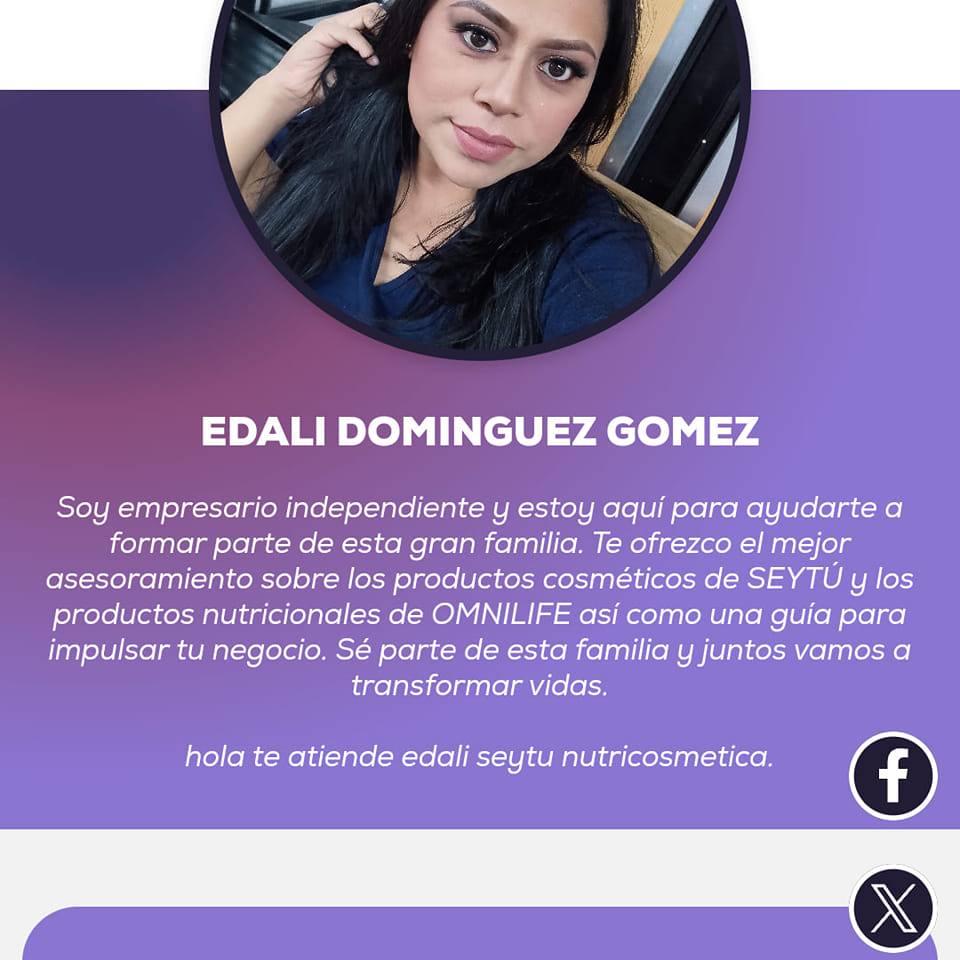 Edali Domínguez Nutri cosmética
