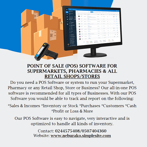 Supermarkets & Pharmacy Point of Sale POS Software System - Ghana | Accra