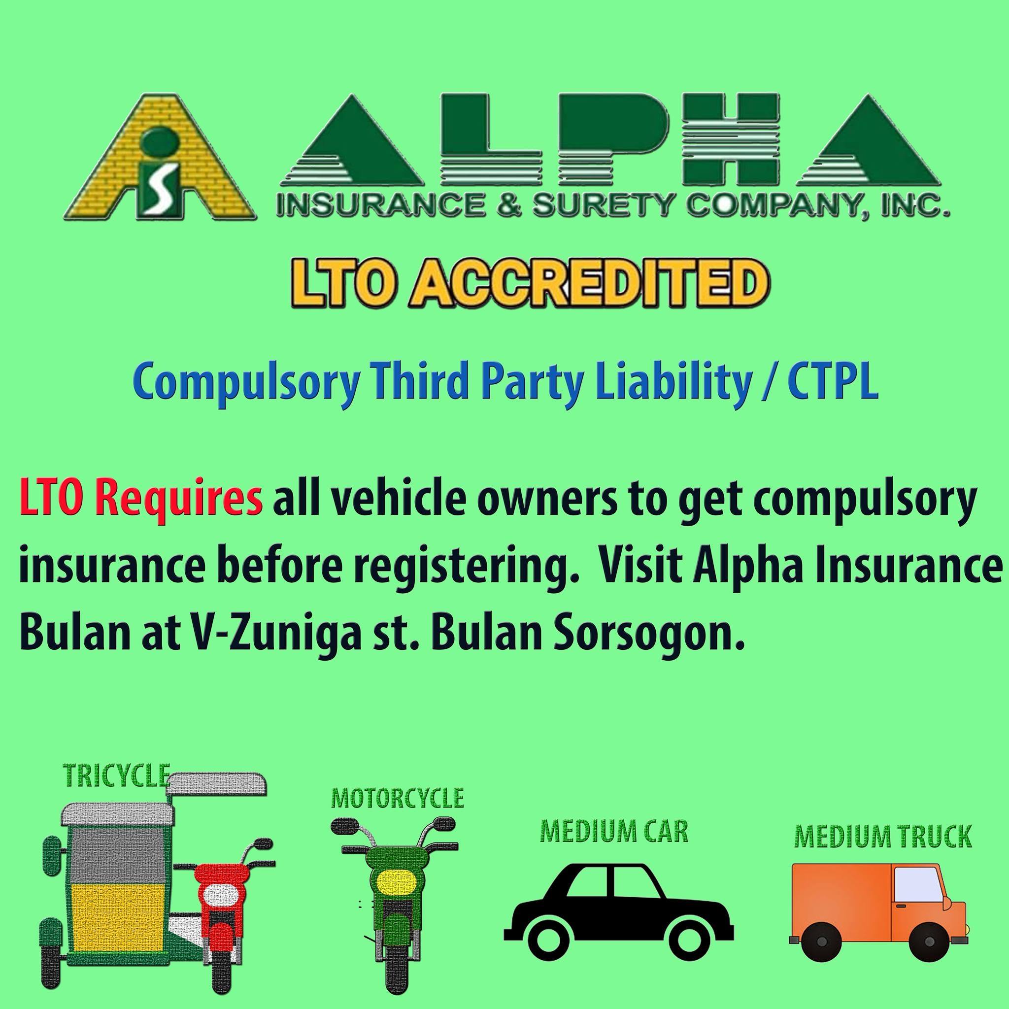 ALPHA Insurance BULAN Branch | Bulan