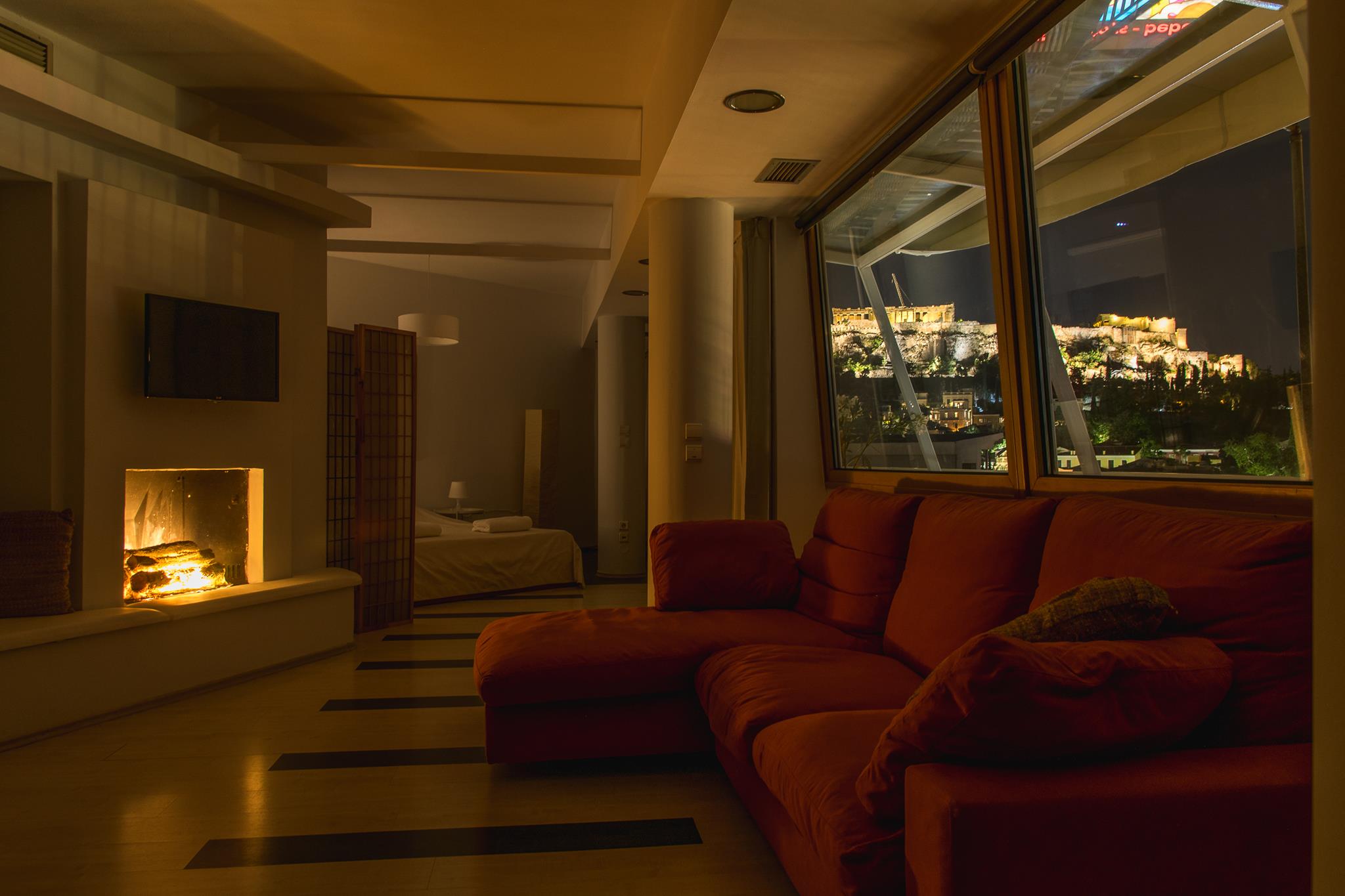 Urban Loft With Balcony Across The Acropolis Photo Inspiration