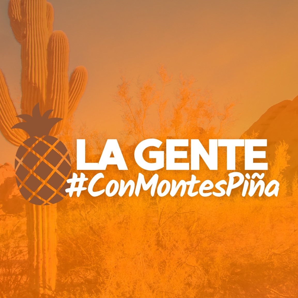 La gente con Montes Piña