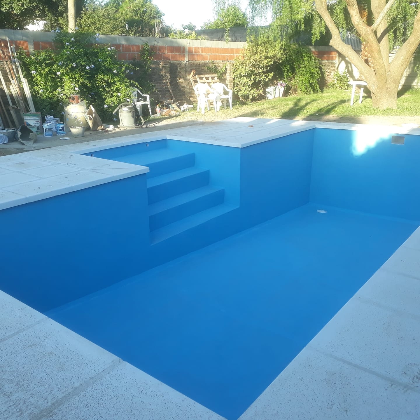 Df " construccion de piscinas al estilo tradicional hormigon armado
