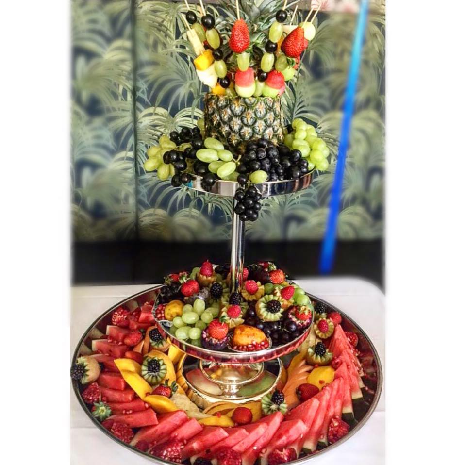 Fruit Platter Wedding Many Delicious Fruits On Table At Luxury Wedding