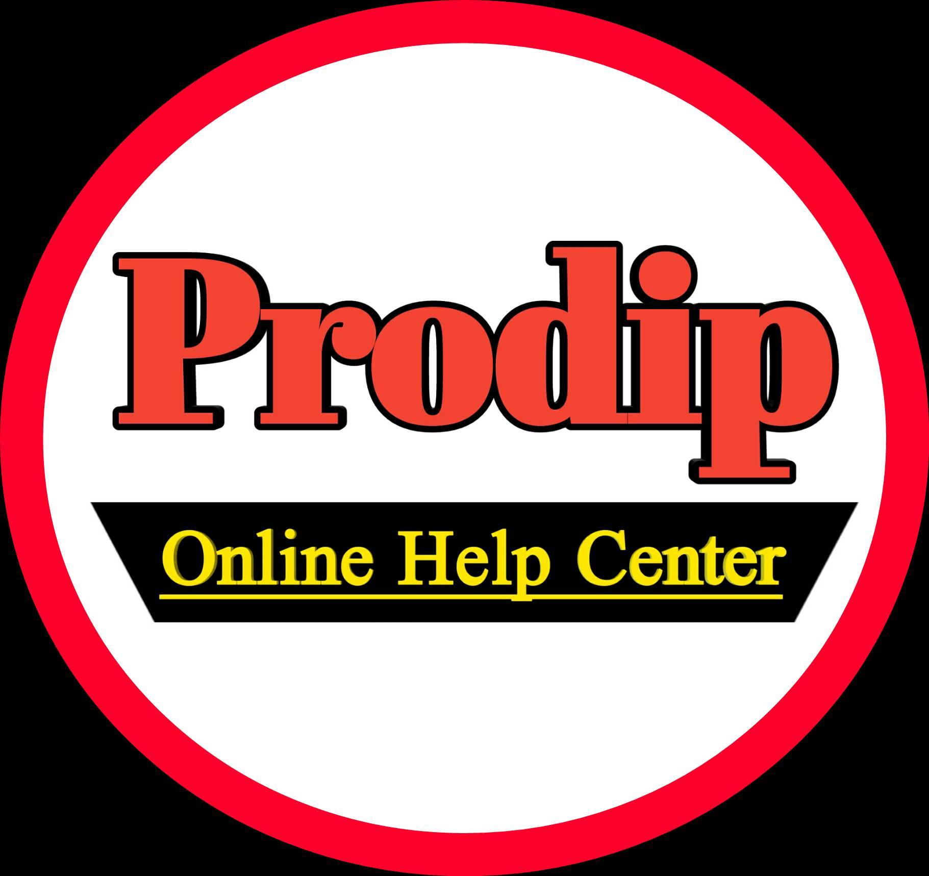Prodip Online Help Center