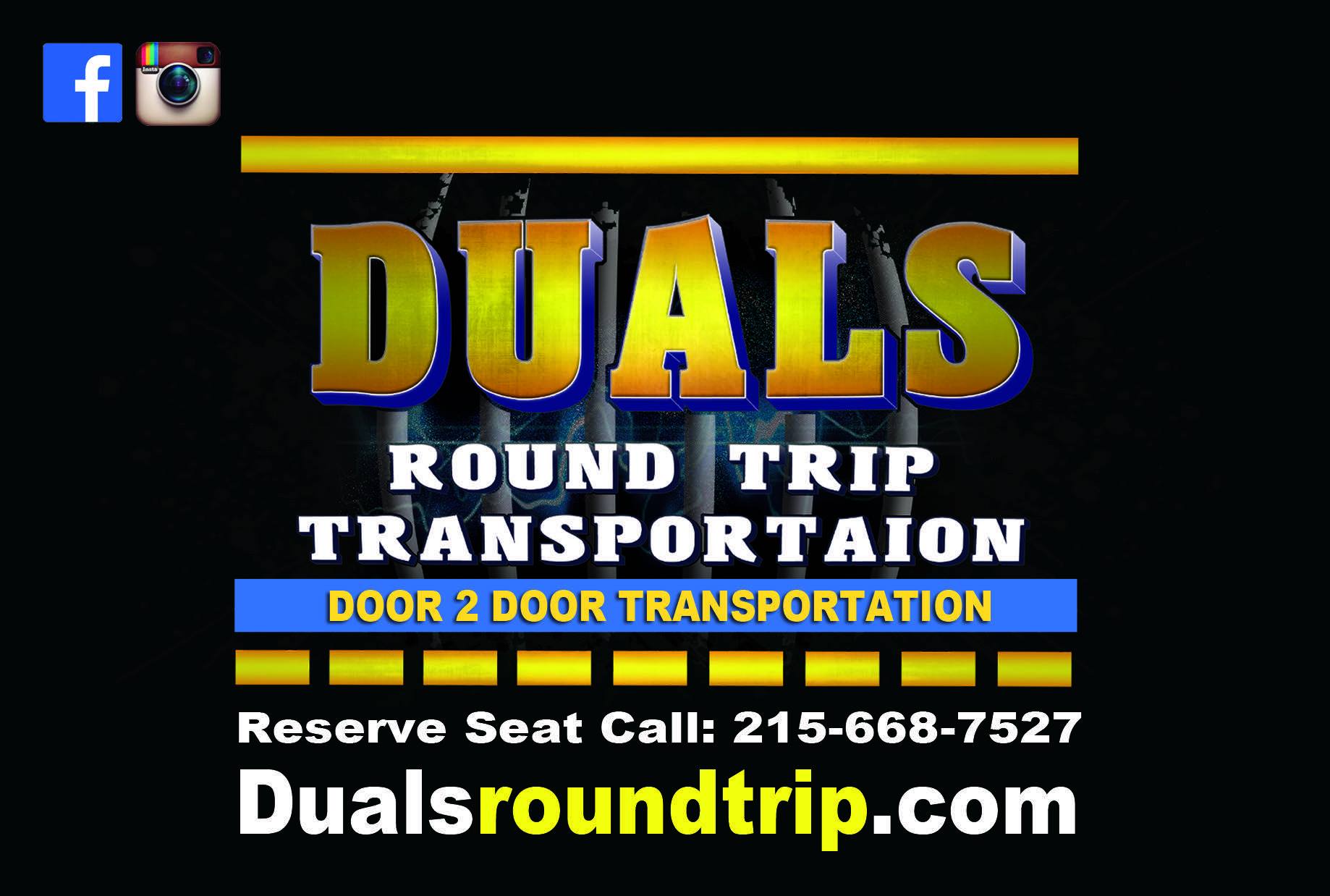 Duals - ##Dualsroundtriptransportation## Reserve your seat on line www ...