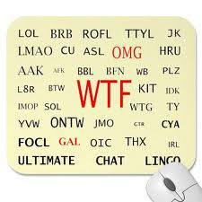SMS slang & CHAT ROOM slang