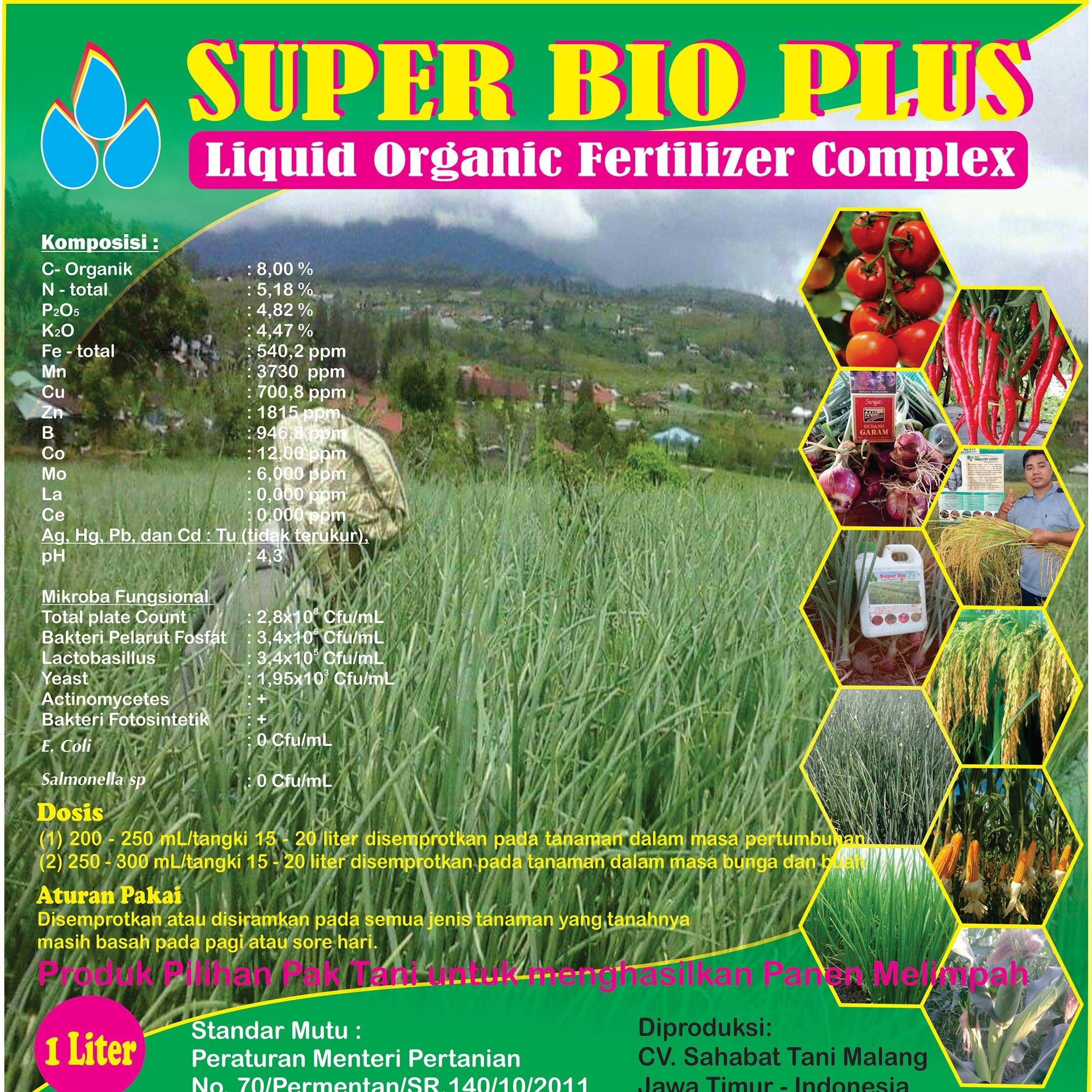 Super Bio Plus - Liquid Organic Fertilizer Complex
