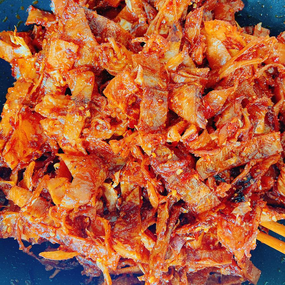 Mực rim sate nhà làm Suri food